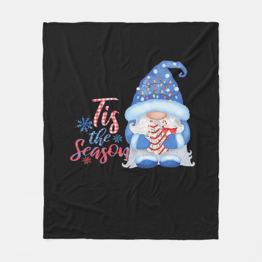 Gnome Tis Het Seizoen Fleece Deken (Voorkant)