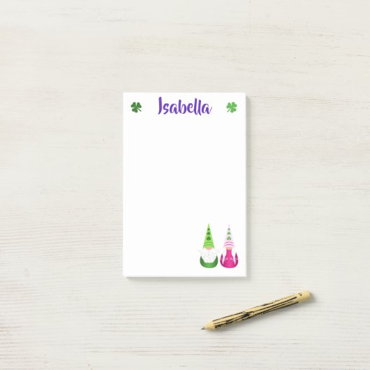 Gnome Toss St. Patrick's Day Post-it® Notes (Op bureau)