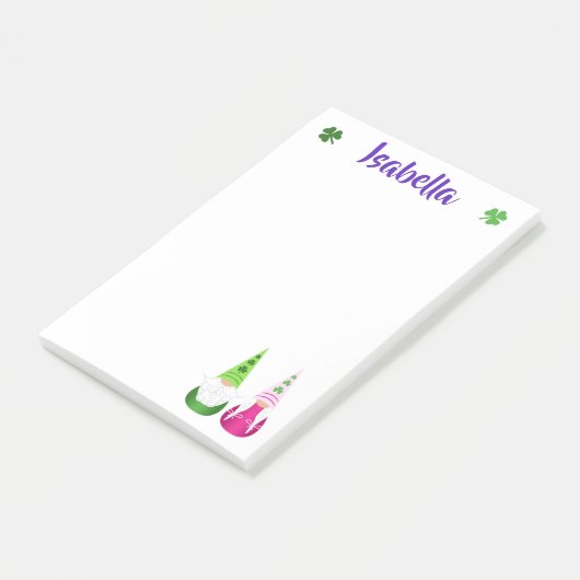Gnome Toss St. Patrick's Day Post-it® Notes (Schuin)