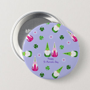 Gnome Toss St. Patrick's Day Ronde Button 7,6 Cm