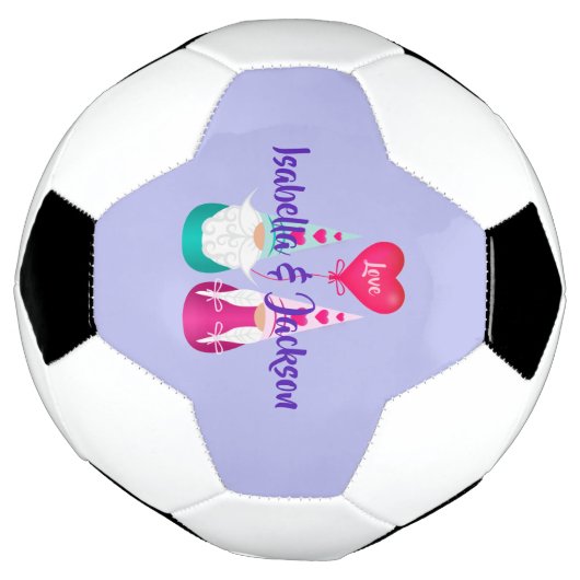 Gnome Toss Valentijnsdag Voetbal (Gedraaid)