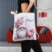 Gnome Totetas met Harten & Rozen Tote Bag