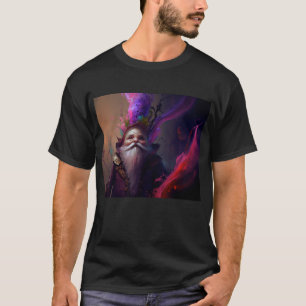 Gnome Tovenaar Fantasy T-shirt   D&D Gamer Kunst