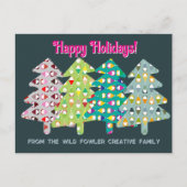 Gnome Tree Vakantie Wensen Briefkaart (Voorkant)