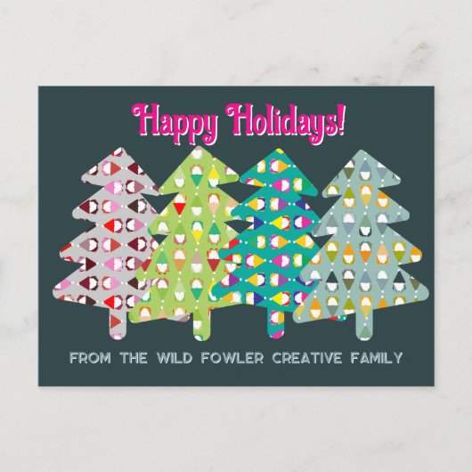 Gnome Tree Vakantie Wensen Briefkaart (Voorkant)