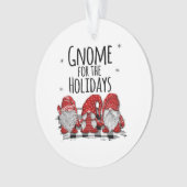 Gnome Trio kerstversiering Ornament (voorkant)