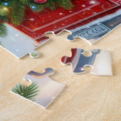 Gnome Truck Christmas Tree Legpuzzel (Zijkant)