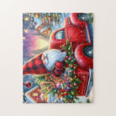 Gnome Truck Christmas Tree Legpuzzel (Verticaal)