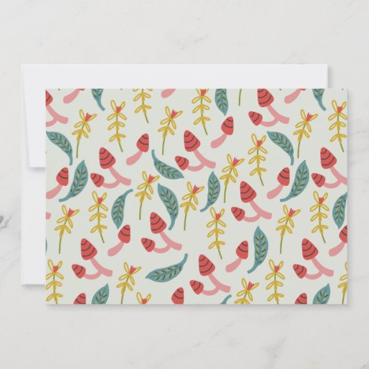 Gnome Tuin Paddestoel Groene Kinderen Verjaardag F Kaart (Achterkant)