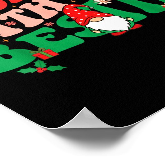 Gnome Twinning With My Ie Funny Matching Christmas Poster (Hoek)