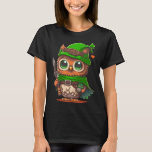 Gnome Uil St Patricks Dag Kinder Peuter Meisje Jon T-shirt