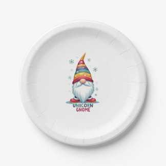 Gnome Unicorn T-shirt Familie Matching Groep Kerst Papieren Bordje