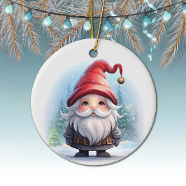 Gnome Unique Winter Wonderland Gonk lover Decor 🎄 Keramisch Ornament