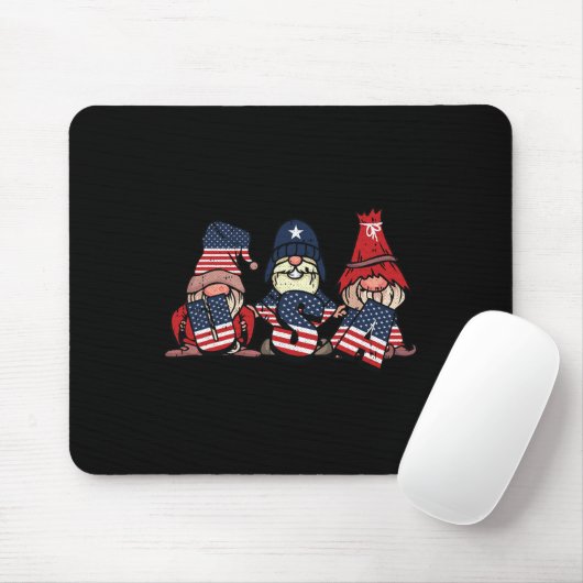 Gnome Usa 4 juli 2010 : Amerikaanse vlag onafhanke Muismat (Met muis)