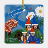 Gnome Uw Familie Keramisch Ornament (Voorkant)