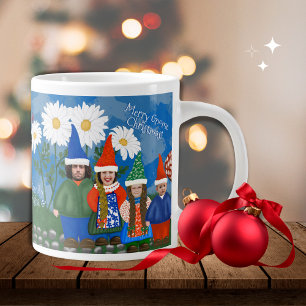 Gnome Uw familie Vrolijk Kerstfeest Grote Koffiekop