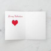 Gnome Valentijn Card Retro Truck Feestdagen Kaart (Binnen)