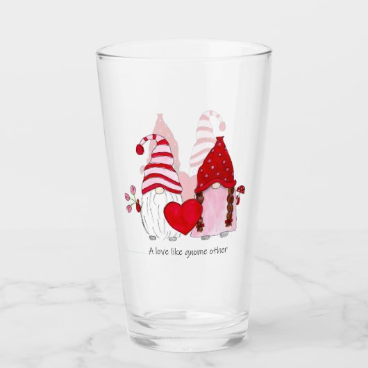 Gnome Valentijn Een liefde zoals een gnoom andere Glas (Voorkant)