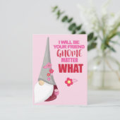 Gnome Valentijnsdag Card Feestdagenkaart (Staand voorkant)