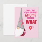 Gnome Valentijnsdag Card Feestdagenkaart (Voorkant / Achterkant)