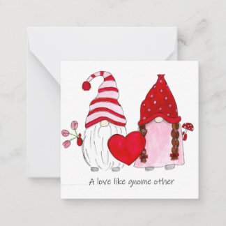 Gnome Valentijnsdag Een liefde als geen andere gno Notitiekaartje