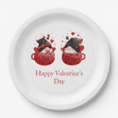 Gnome Valentijnsdag Persoonlijk Papieren Bordje (Voorkant)