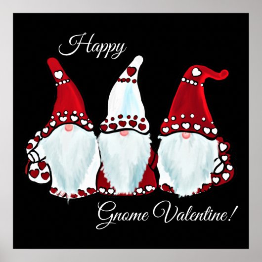 Gnome Valentijnsdag  Poster (Voorkant)