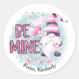 Gnome Valentijnsdag Ronde Sticker