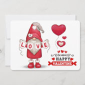 Gnome Valentijnse feestdag Feestdagenkaart (Voorkant)