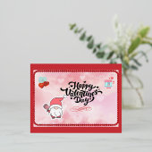Gnome Valentine Day Kaart (Staand Voorkant)