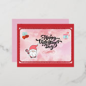 Gnome Valentine Day Kaart (Voorkant / Achterkant)