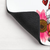 Gnome Valentines Day Cute Gnome Heart Leopard Sunf Muismat (Hoek)