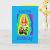 Gnome-verjaardagskaart Kaart (Gele Bloem)