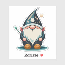 Gnome-verkenner met wandelstok Sticker