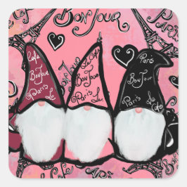 GNOME VIERKANTE STICKER