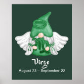 Gnome Virgo Astrology Sign Angel 40 x 50-inch Post Poster (Voorkant)