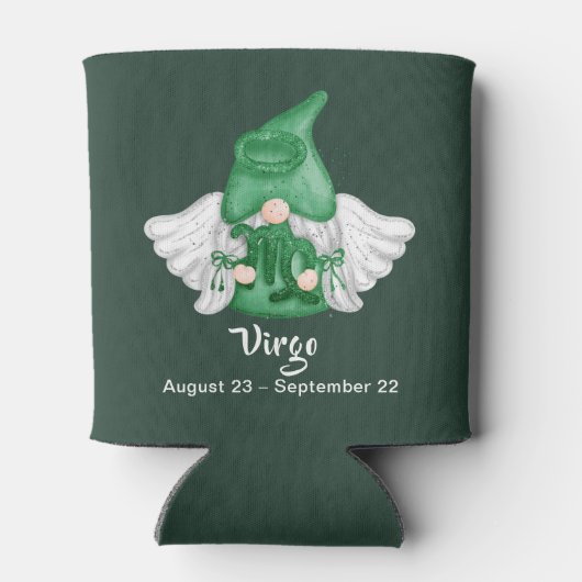 Gnome Virgo Astrology Sign Angel Blikjeskoeler (Achterkant)