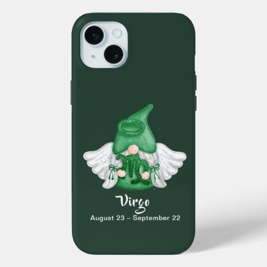 Gnome Virgo Astrology Sign Angel Case-Mate iPhone Case (Achterkant)