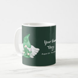 Gnome Virgo Astrology Sign Angel Jouw naam Koffiemok