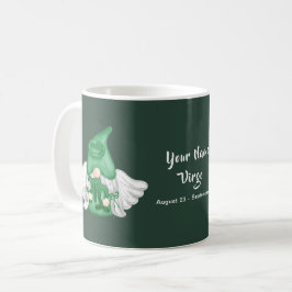 Gnome Virgo Astrology Sign Angel Jouw naam Koffiemok
