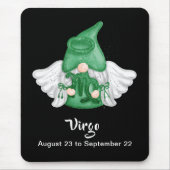 Gnome Virgo Astrology Sign Angel Muismat (Voorkant)