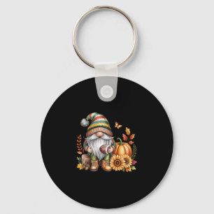 Gnome Voet Seizoen Thanksgiving Herfstbladeren Her Sleutelhanger
