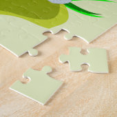 Gnome & Vogelbad Puzzel (Zijkant)