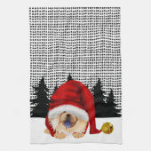 GNOME VOOR DE CHOWLIDAYSRED CHOW-Keukenhanddoek Theedoek (Verticaal)