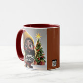 GNOME VOOR DE FEESTDAGEN 2024-4-Brown Coffee Mok (Voorkant links)
