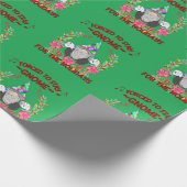 Gnome voor de Feestdagen Funny Quarantine Quote Cadeaupapier (Hoek)