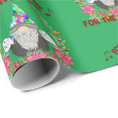 Gnome voor de Feestdagen Funny Quarantine Quote Cadeaupapier (Rol Hoek)