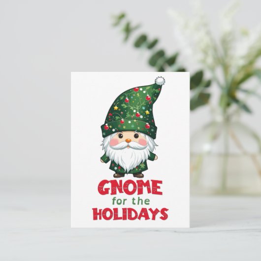 Gnome voor de Feestdagen Funny & Schattig Christma (Staand voorkant)