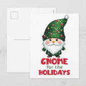 Gnome voor de Feestdagen Funny & Schattig Christma (Voorkant / Achterkant)