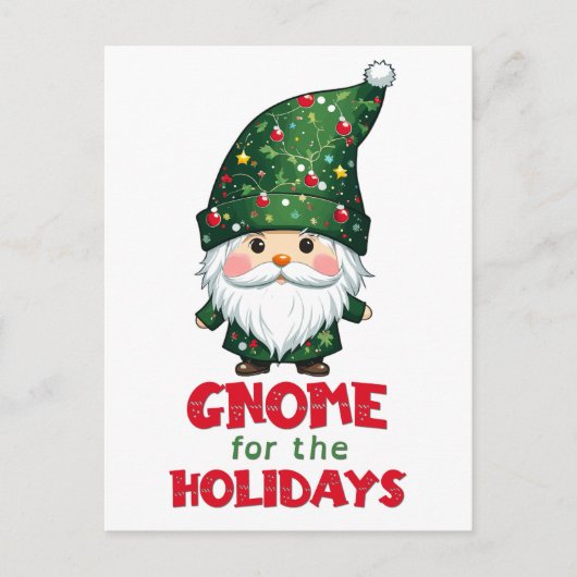 Gnome voor de Feestdagen Funny & Schattig Christma (Voorkant)
